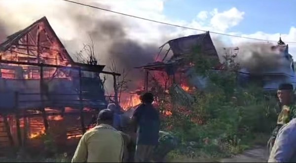 Kebakaran di Kelara Jeneponto, 3 Rumah Ludes dan 1 Korban Jiwa