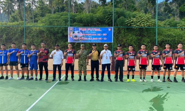 Hari Bhayangkara ke-80, Wakapolda Sulbar Buka Turnamen Tenis Lapangan dan Futsal