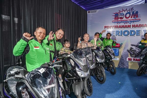 Rezeki Mitra Ojol dari MyPertamina, 25 Yamaha Lexi Dibagikan pada BOOM Periode 1