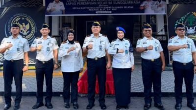 Sepekan Menjabat, Kakanwil Ditjenpas Sulsel Cek Disiplin Pegawai Lapas