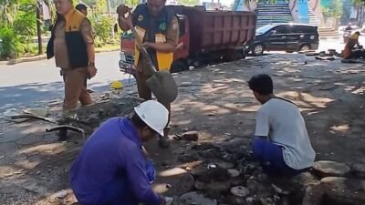 PU Makassar Benahi Trotoar dan Drainase Bulogading Usai Penertiban PKL