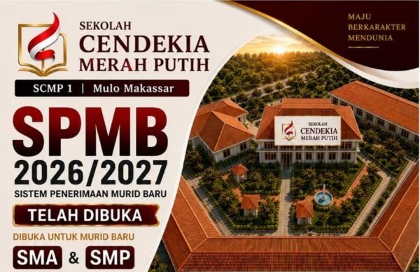 Pendaftaran Sekolah Cendekia Merah Putih Sulsel Dibuka, Ini Syarat dan Cara Daftarnya