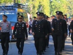 HUT Bhayangkara ke-80, 62 Personel Polres Takalar Naik Pangkat