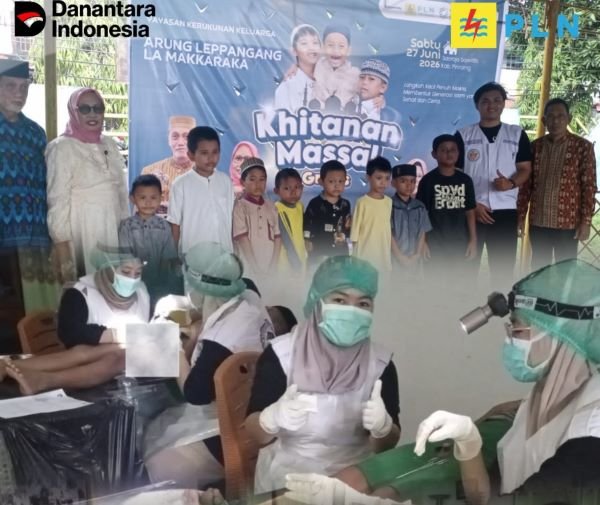 Yayasan Arung Leppangan dan YBM PLN Gelar Khitanan Massal di Pinrang