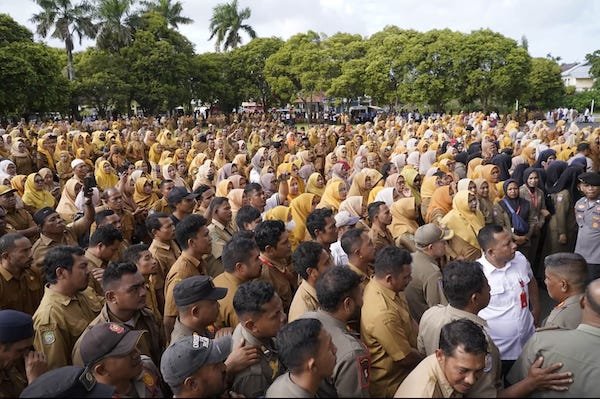 PPPK Tidore Demo Tolak Dirumahkan Sebut Terlilit Utang, Pemkot Pangkas Tunjangan