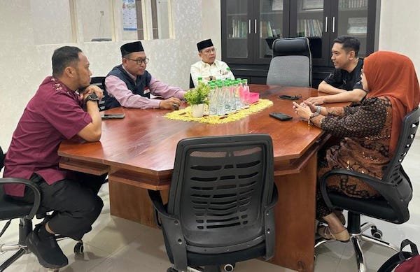 Hari Pertama Bertugas, Pimpinan Baru BAZNAS Makassar Tinjau Sistem Zakat