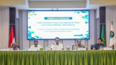 Sidang TKPSDA Pompengan Larona Bahas Banjir Tiga Sungai di Luwu Utara