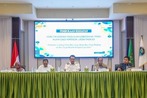 Sidang TKPSDA Pompengan Larona Bahas Banjir Tiga Sungai di Luwu Utara