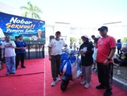 Nobar Piala Dunia di Kantor Gubernur Sulbar Meriah, SDK Bagikan Doorprize