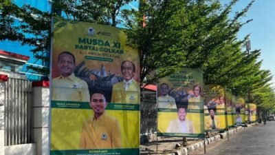 Musda Golkar Sulsel Makin Dekat, Baliho Kandidat Mulai Bertebaran