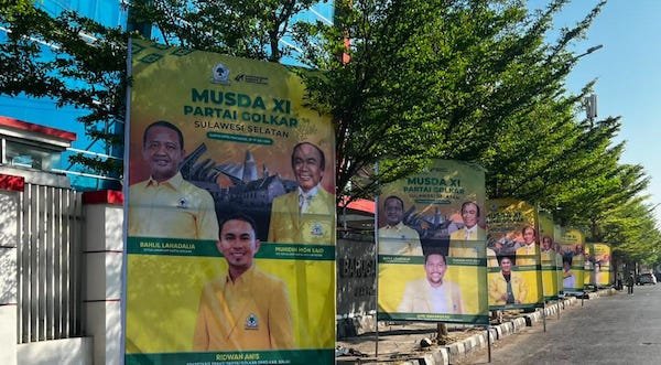 Musda Golkar Sulsel Makin Dekat, Baliho Kandidat Mulai Bertebaran