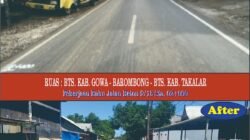Update MYP Paket 2: Marka Jalan Ruas Gowa-Barombong-Takalar Mulai Terpasang