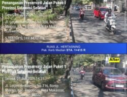 Progres Paket 1 MYP Sulsel, Pemasangan Kerb Jalan Hertasning Tembus 74 Persen