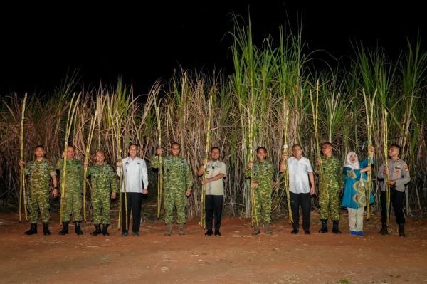 Gubernur Sulsel Panen Raya Tebu Bersama TNI, Tegaskan Dukungan Program Presiden Prabowo