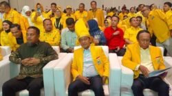 Lagu MBG Sambut Bahil di Hotel Arena Musda Golkar Sulsel