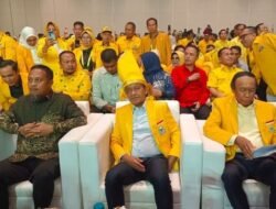 Lagu MBG Sambut Bahil di Hotel Arena Musda Golkar Sulsel