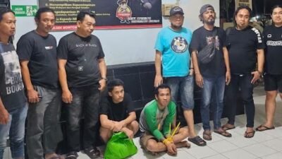 Usai Ditangkap di Jeneponto, Buronan Pencurian Tower Dibawa ke Polres Bone