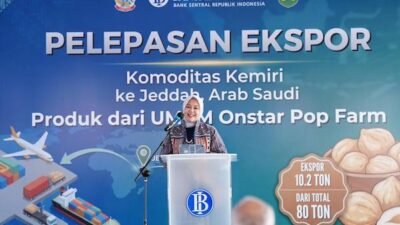 Fatmawati Rusdi Lepas Ekspor 10,2 Ton Kemiri Luwu ke Jeddah