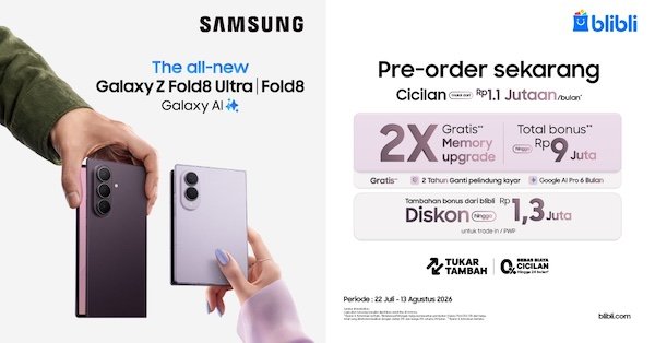 Pre Order Samsung Galaxy Z Flip Terbaru: Pre Order di Blibli Tanggal 22 Juli Hingga 13 Agustus