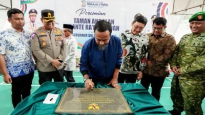 Resmikan Taman Olahraga Terpadu di Torut, Gubernur Sulsel Dorong Pembinaan Atlet