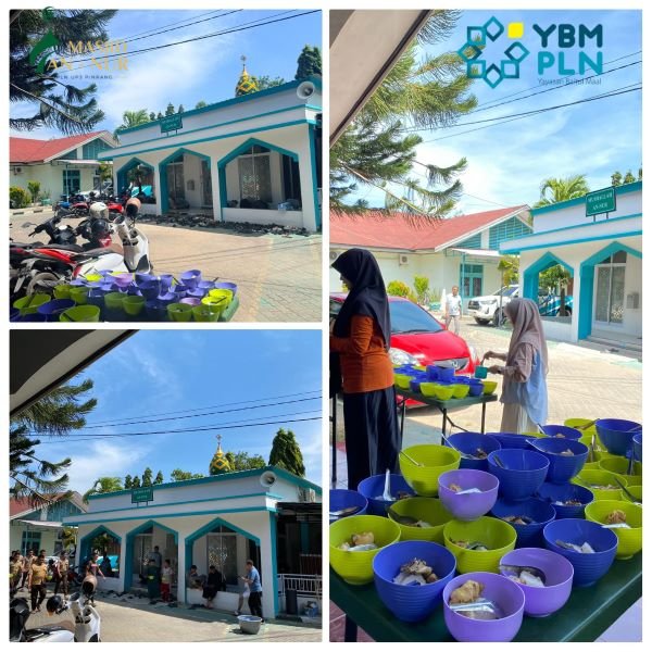 YBM PLN UP3 Pinrang Gelar Program Jumat Berbagi di Masjid An-Nur