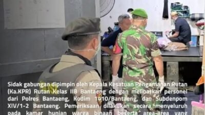 Cegah Peredaran Narkotika, Rutan Bantaeng Gelar Razia Gabungan