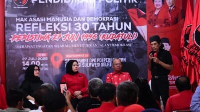 30 Tahun Kudatuli, PDIP Sulsel Ajak Generasi Muda Rawat Demokrasi