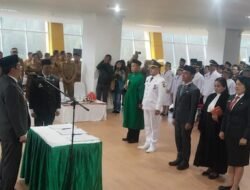 Bupati Toraja Utara Lantik 105 Pejabat, Tekankan Prinsip 4K
