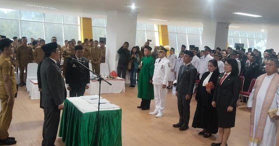 Bupati Toraja Utara Lantik 105 Pejabat, Tekankan Prinsip 4K