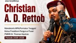Christian AD Rettob Terpilih Ketua Presidium PP PMKRI Periode 2026-2028 di Kongres PMKRI Ruteng NTT