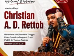 Christian AD Rettob Terpilih Ketua Presidium PP PMKRI Periode 2026-2028 di Kongres PMKRI Ruteng NTT