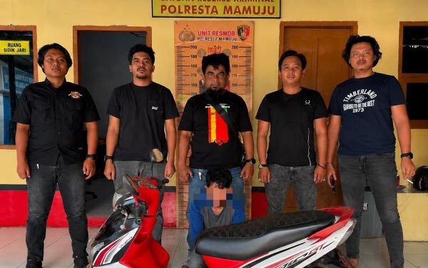 Sales Bank di Mamuju Ditangkap Polisi Usai Curi Motor Anggota Polri