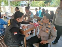 Polres Jeneponto Periksa Kesehatan Personel Polsek Arungkeke dan Paskibraka