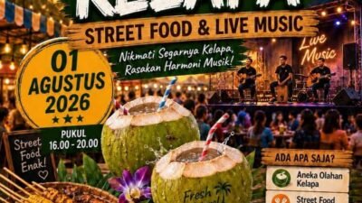 Perumda Pasar Hadirkan Festival Kelapa Muda di Pasar Kampung Baru