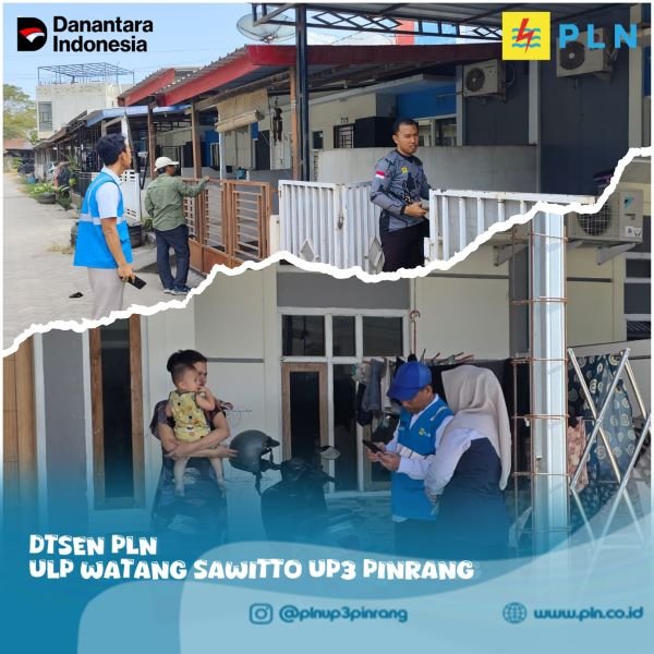 PLN UP3 Pinrang Gelar DTSEN di Wilayah ULP Watang Sawitto