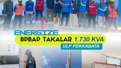 PLN ULP Pekkabata Energizing 1.730 kVA BPBAP Takalar di Pinrang