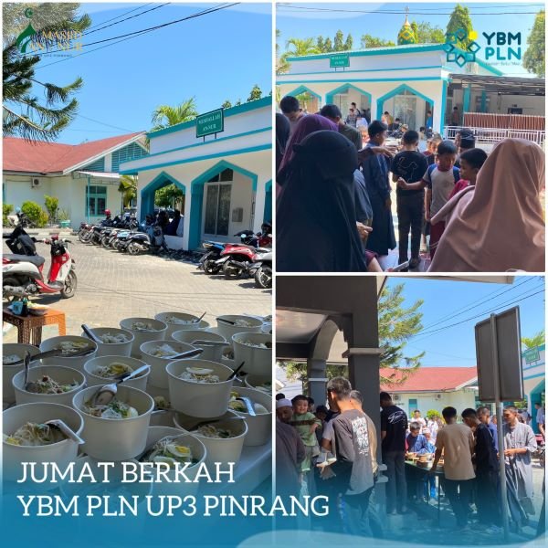 Raih Keberkahan, YBM PLN UP3 Pinrang Gelar Program Jumat Berkah