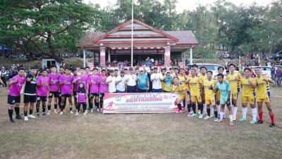 Turnamen Sepak Bola Antar Desa di Parangloe, Wabup Gowa Beri Bonus