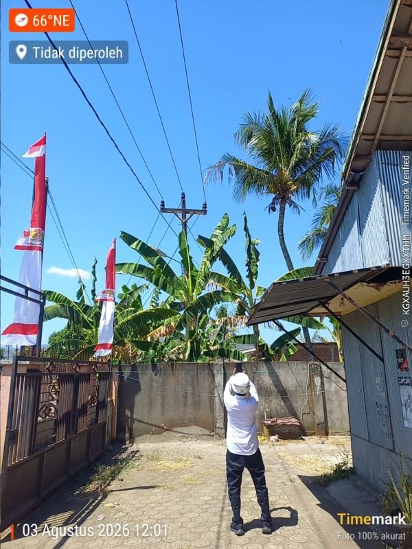 Pasang Umbul-Umbul HUT RI, PLN Imbau Warga Jauhi Kabel Listrik