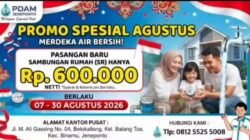 Spesial Kemerdekaan, PDAM Jeneponto Diskon Sambungan Baru Air Bersih Rp600 Ribu