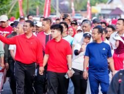Hari Pramuka ke-65 di Bone, Gubernur Sulsel-Mentan RI Lepas Ribuan Peserta Jalan Sehat