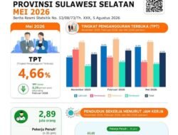 Pengangguran Sulsel Turun Jadi 4,66 Persen, Tapi Angkatan Kerja Susut 40 Ribu Orang