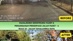 Jalan Tamalanrea Raya Mulai Diaspal Lewat Program MYP Pemprov Sulsel