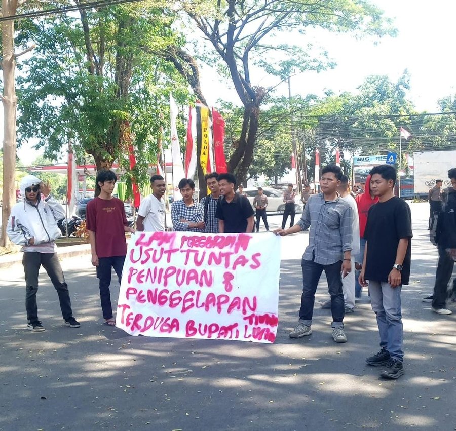 Demo di Polda Sulsel, LPM Sampaikan Enam Tuntutan