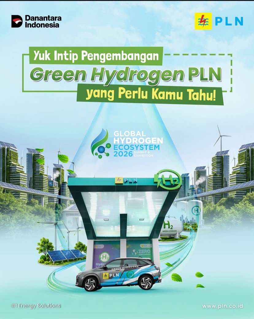 PLN Operasikan 24 Green Hydrogen Plant, Produksi Hidrogen Hijau 203,6 Ton per Tahun