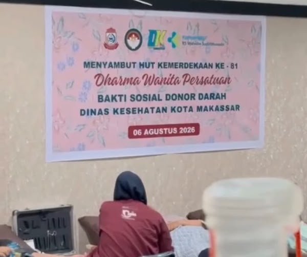 DWP Dinkes Makassar Gelar Donor Darah Sambut HUT ke-81 RI