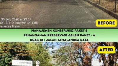 Gubernur Sulsel: Perbaikan Jalan Tamalanrea Raya Makassar dan Opu Tosappaile Palopo Terus Dikebut