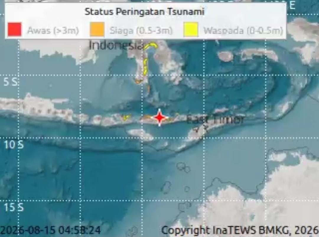 BMKG Keluarkan Peringatan Dini Tsunami Usai Gempa M7,7, Getaran Terasa di Jeneponto