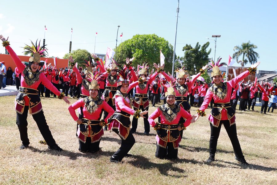Meriahkan HUT RI, Dharma Wanita Gelar Lomba Senam Kreasi TP PKK Bulukumba