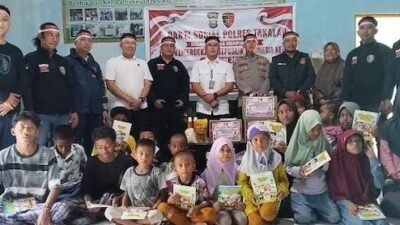 Sat Reskrim Polres Takalar Isi Momentum Kemerdekaan dengan Bakti Sosial